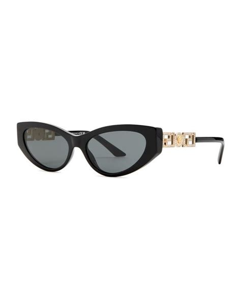 versace black cat eye sunglasses|oversized versace sunglasses.